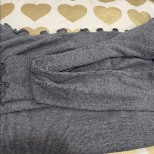 Gray off the shoulder top